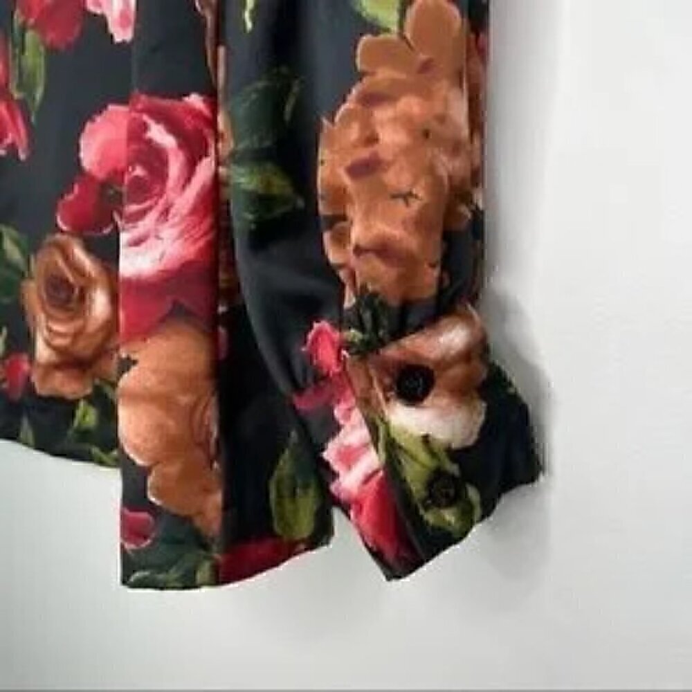 Vintage Contessa Monique Floral Button Front Blouse | 12 | by Florence Alper - Picture 6 of 6